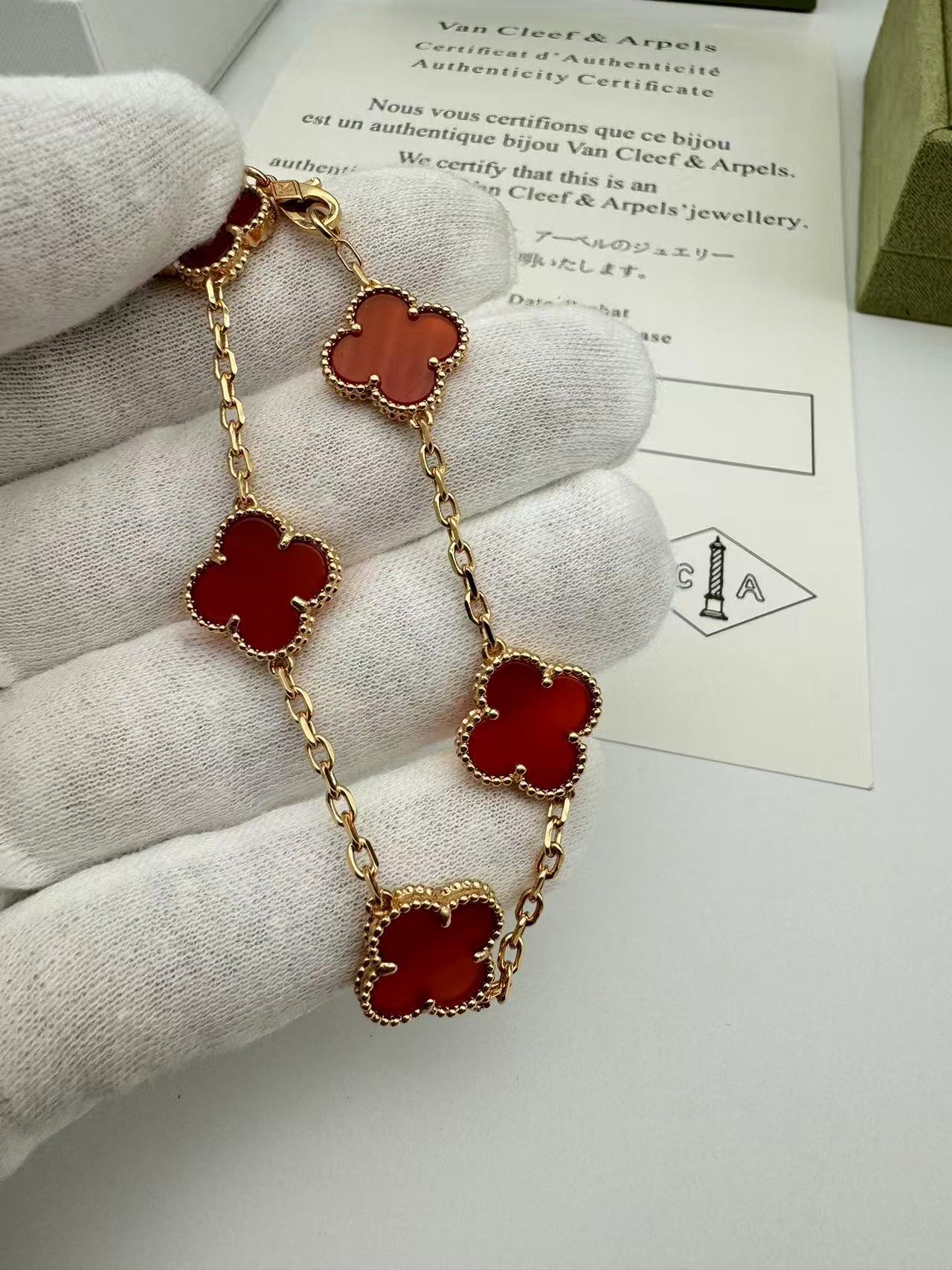 ヴィンテージ アルハンブラ ブレスレット、5モチーフ