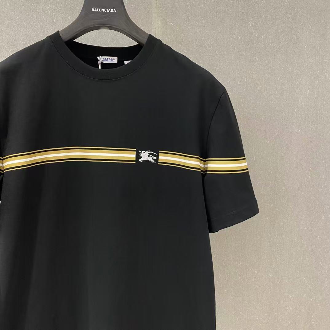 Burberry ストライプ コットンTシャツ