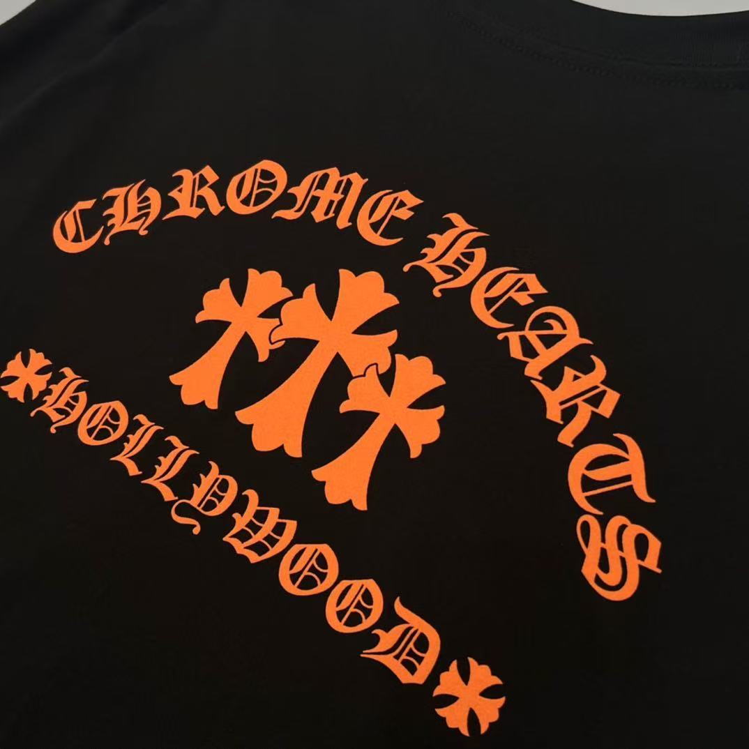 Chrome Hearts クロムハーツ Orange Cemetery Cross L/S Tee  長袖プリントTシャツ 