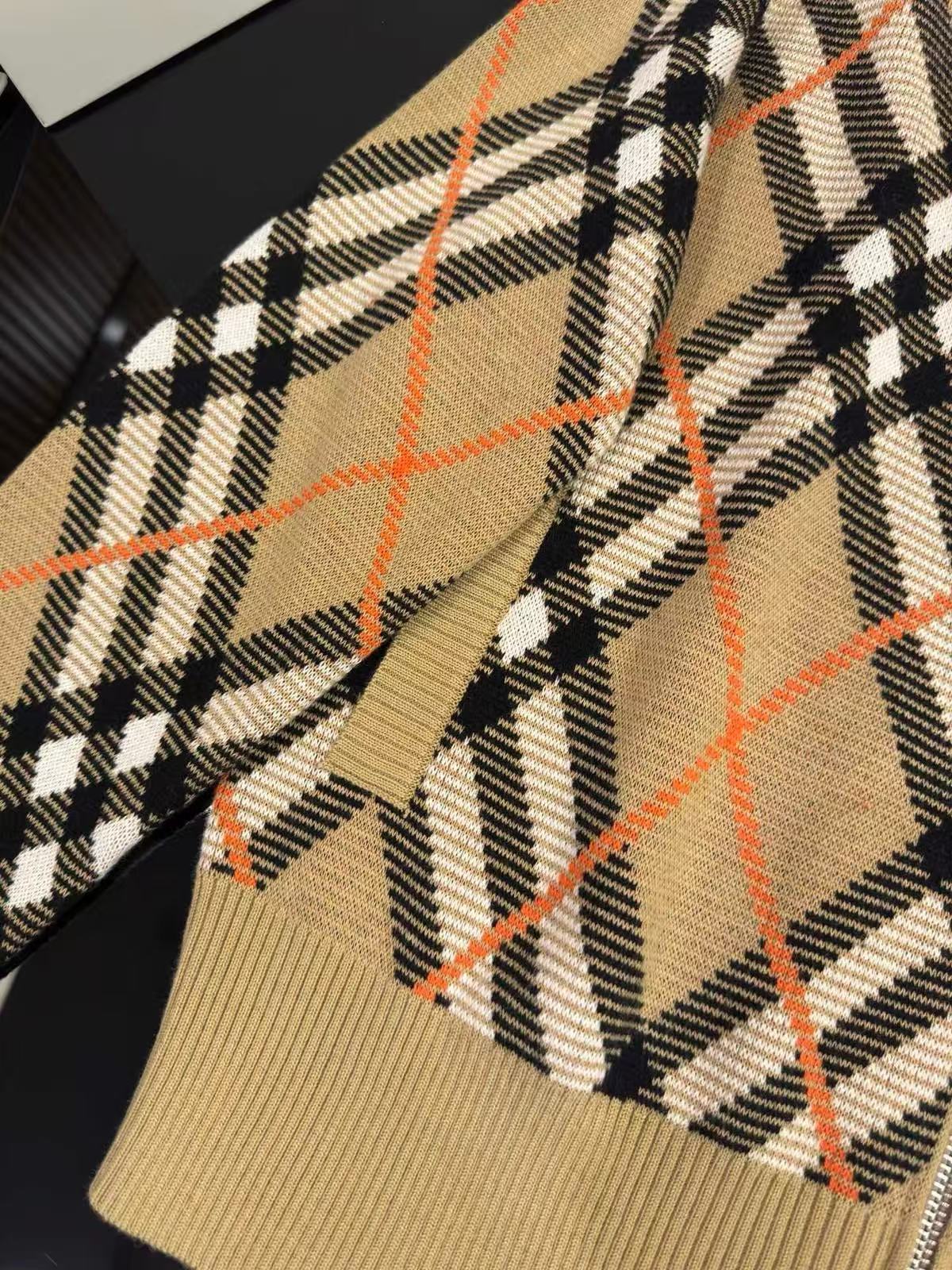 Burberry チェック ウールモヘアブレンド ジャケット