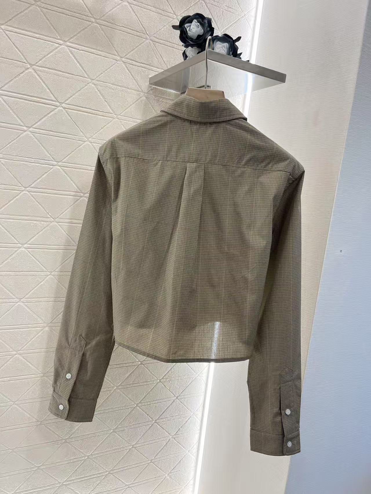 MIUMIU テクニカル チェック シャツ