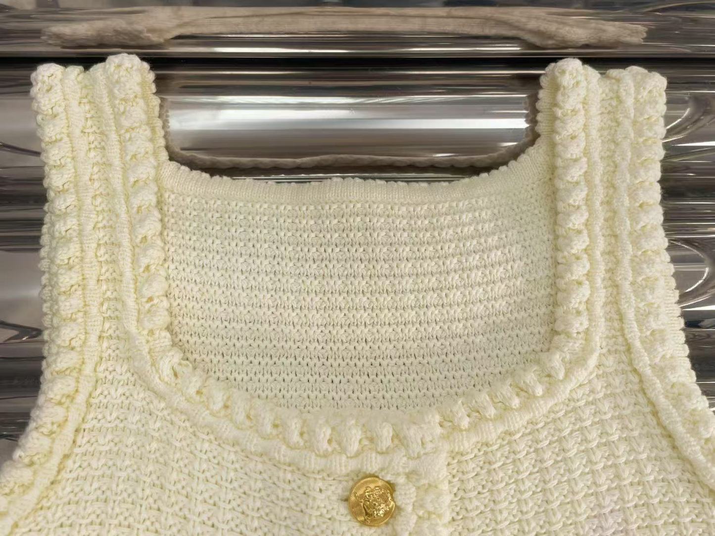 CELINE ミニエプロンドレス / コットン