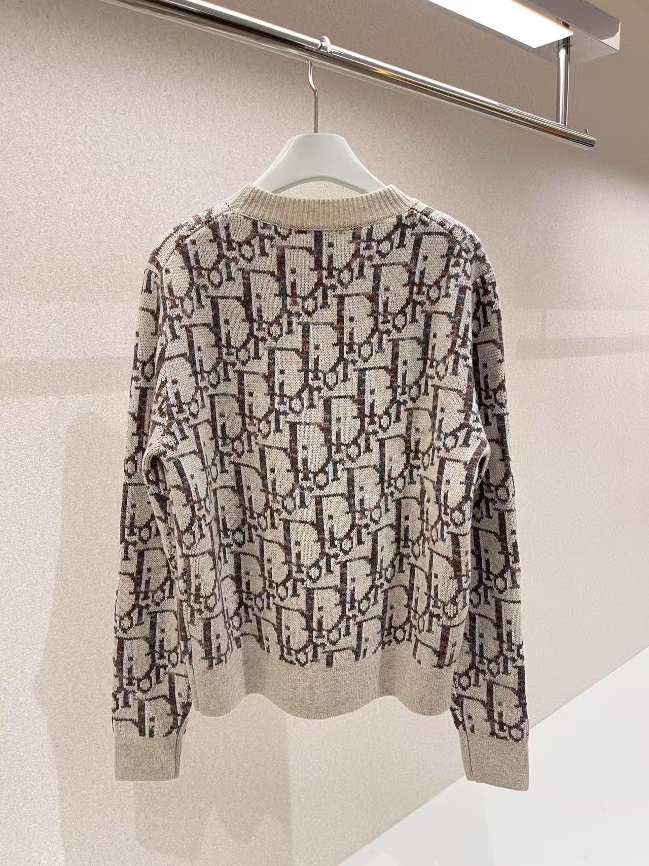 DIOR セーター ディオール オブリーク バージンウールジャカード