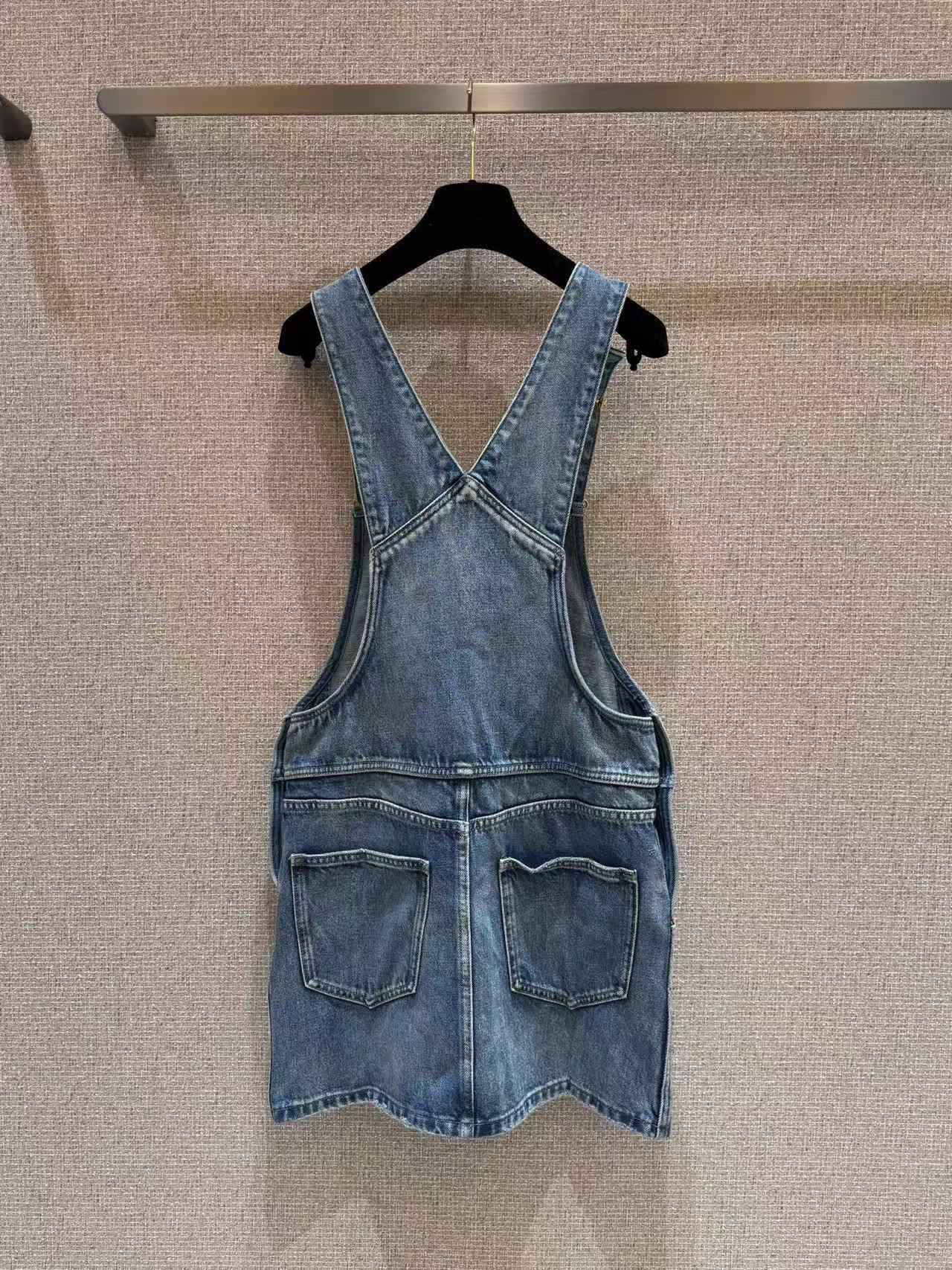 CELINE ダンガリー ミニドレス / ユニオンウォッシュ デニム