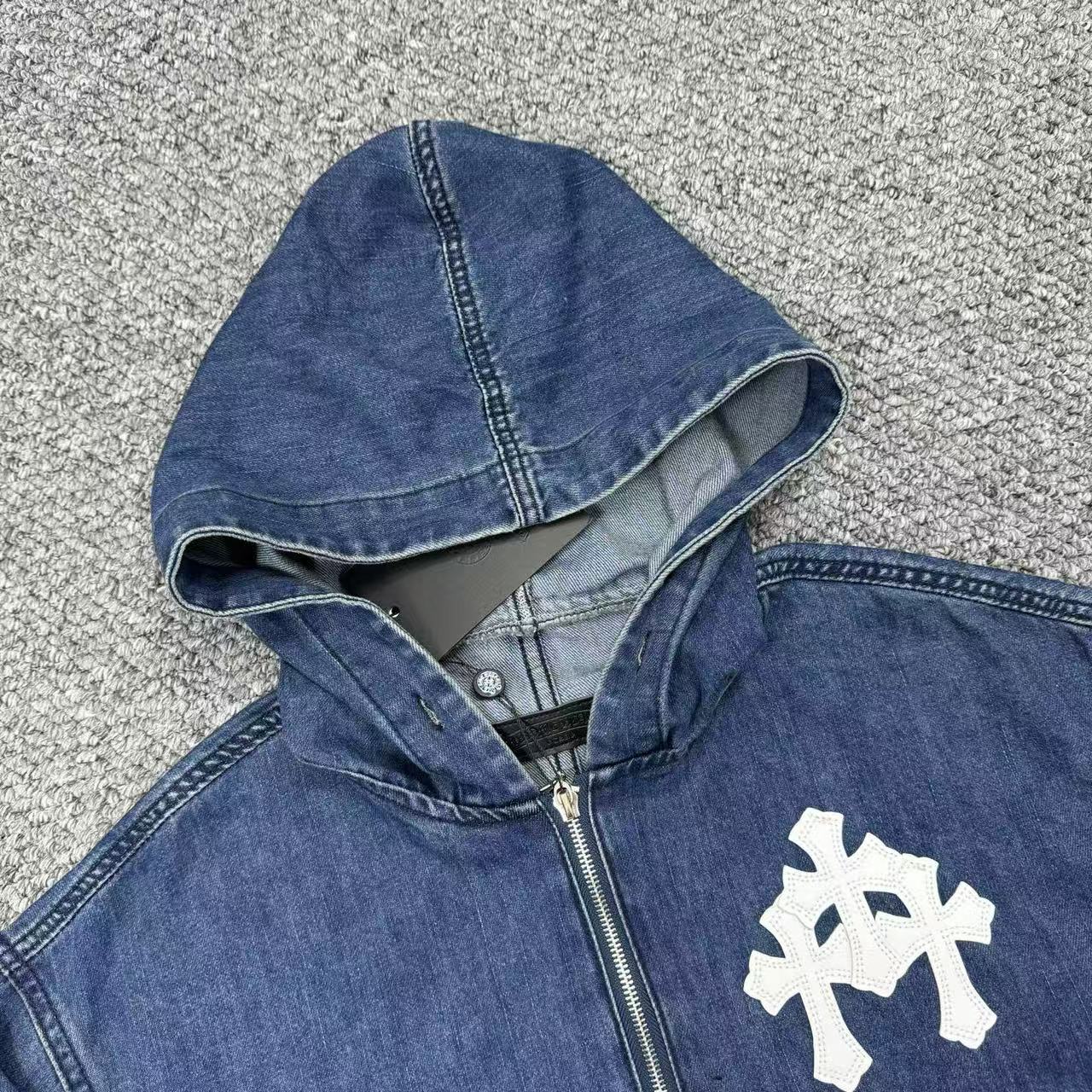 Chrome Hearts　ハーフ ジップデニム アノラック ブルゾン