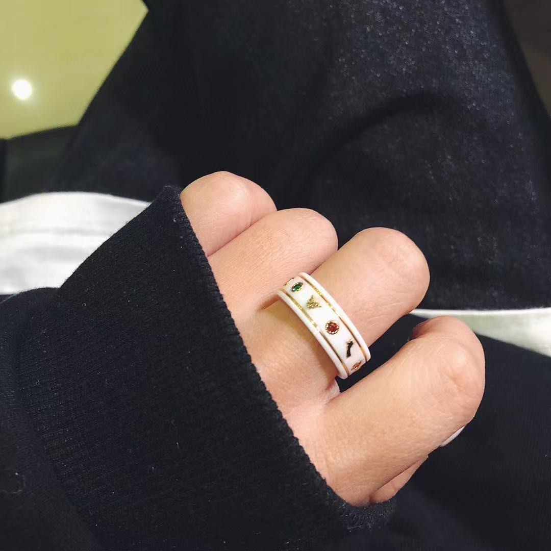 GUCCI ジェムストーン付き 18K リング