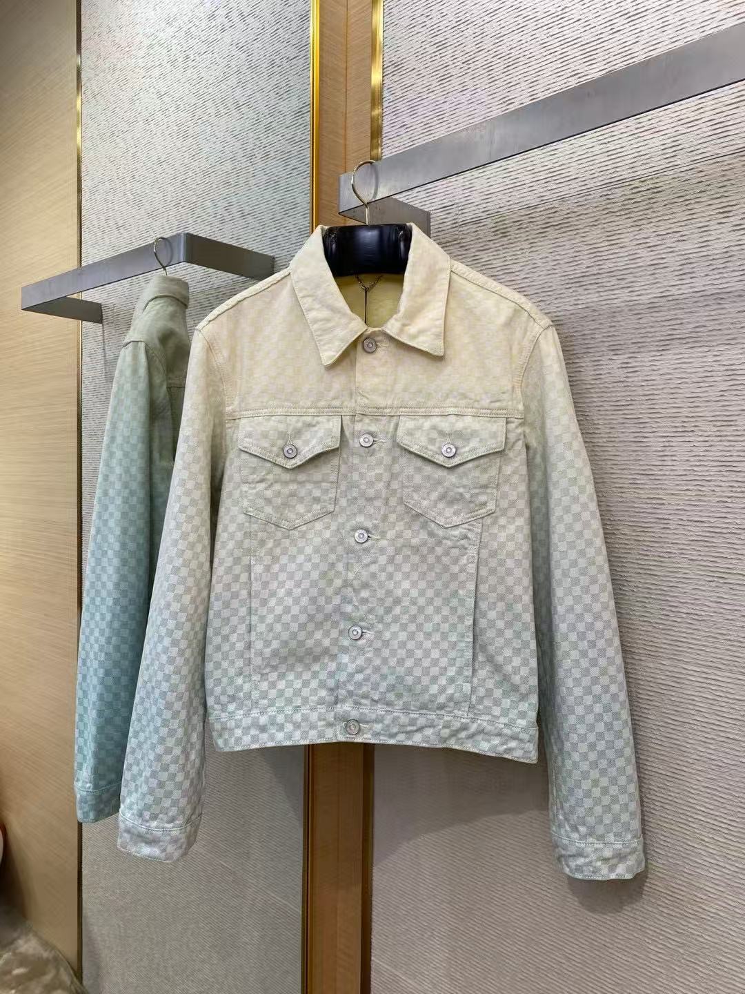 Louis vuitton ダミエ グラディエントジャカード デニムジャケット