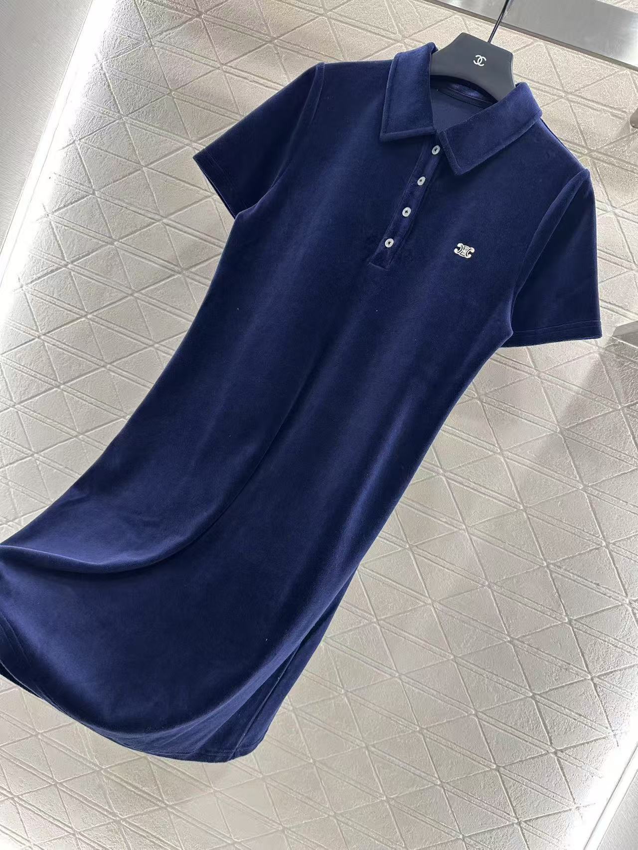 CELINE ミニポロドレス / テリーコットン