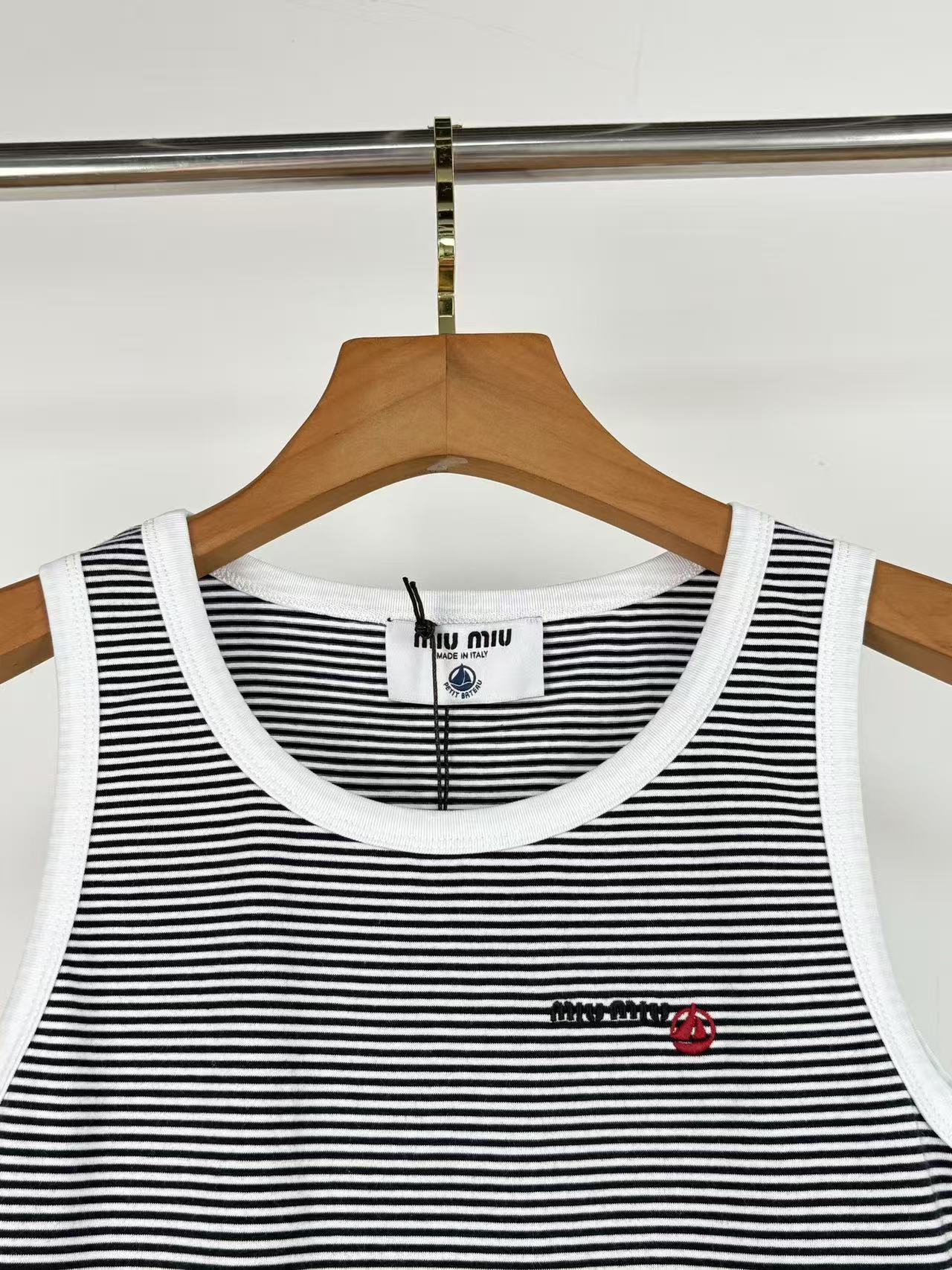 MIUMIU プチバトー X ミュウミュウ リブジャージートップ
