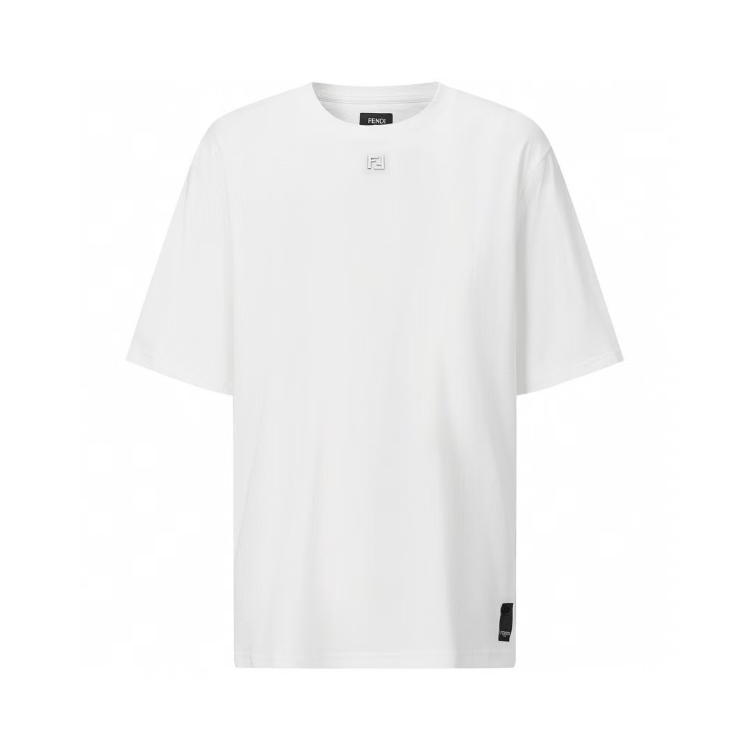 Fendi ホワイトコットン Tシャツ