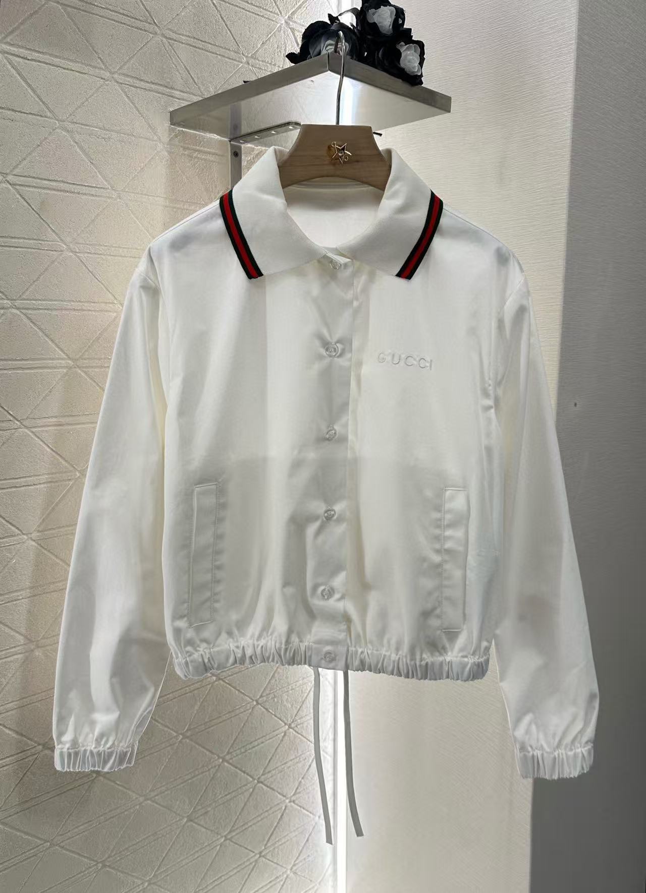 GUCCI ドローストリング コットンポプリン シャツ