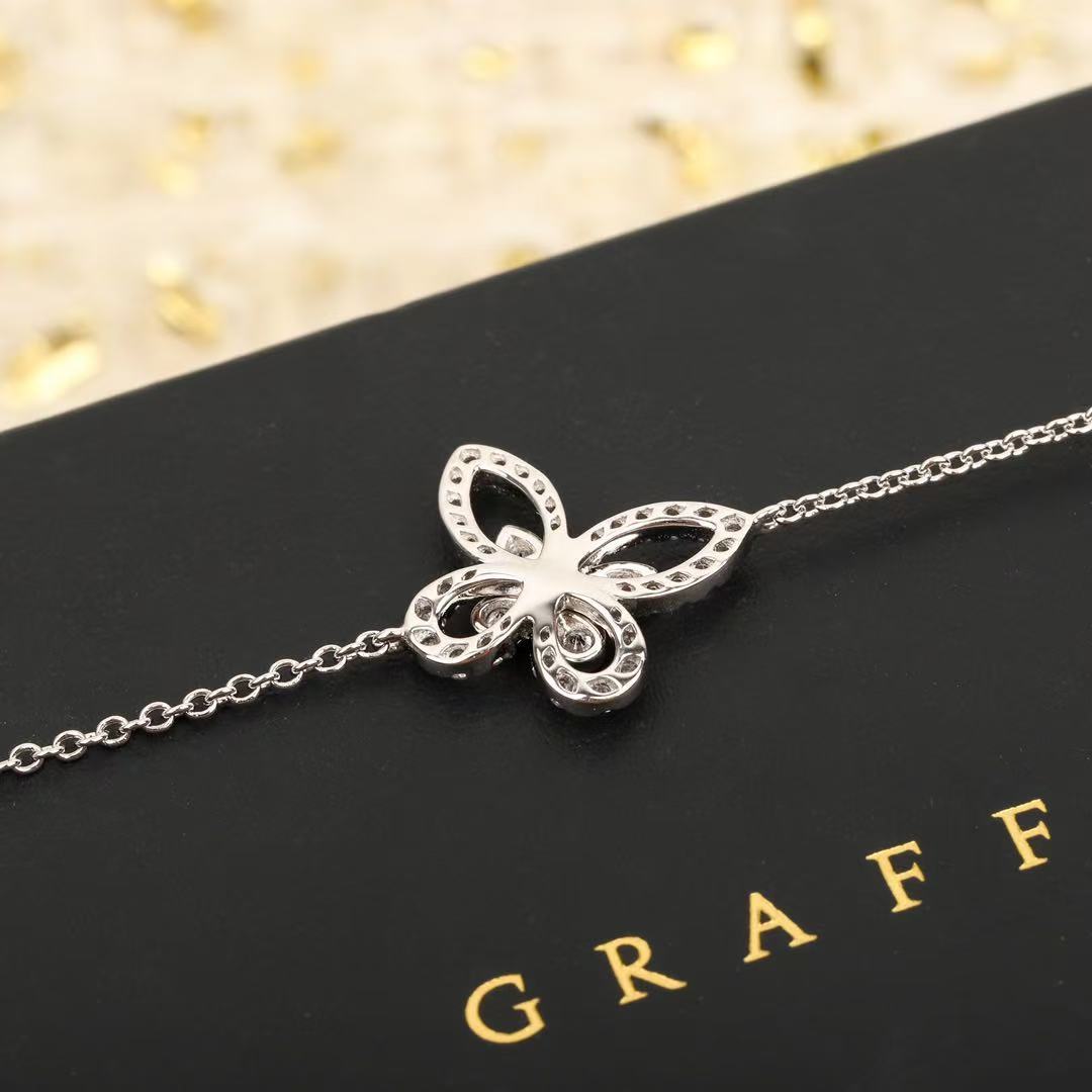 Graff バタフライ シルエット ダイヤモンド ミニ ブレスレット