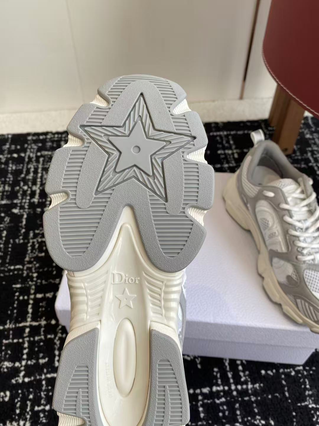 Dior Chrono スニーカー メッシュ & スエードカーフスキン