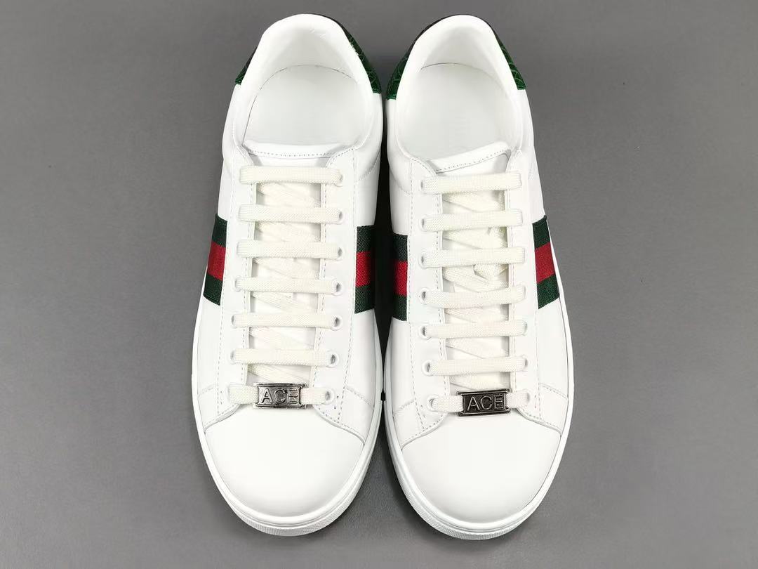 GUCCI 〔エース〕ウェブ ストライプ メンズ スニーカー