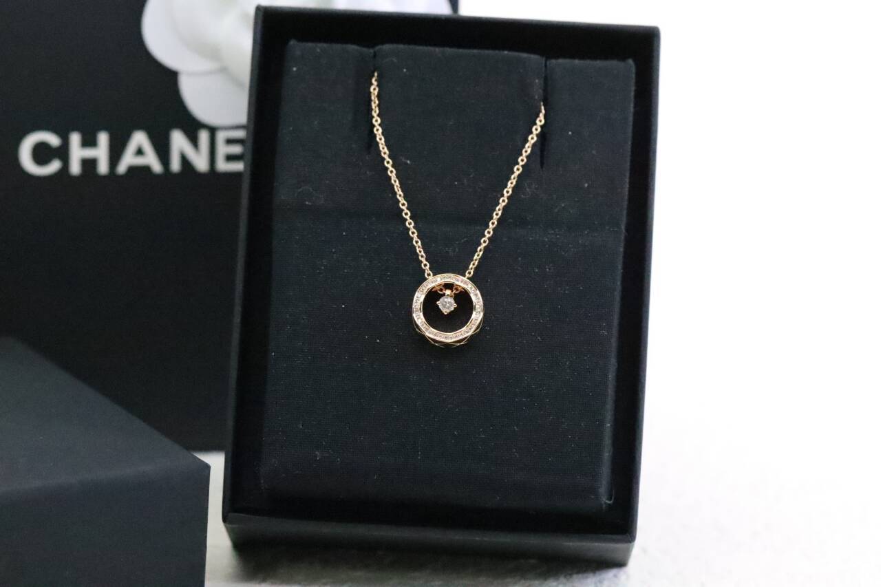 ココ クラッシュ コレクション ネックレス 18Kベージュゴールド、ダイヤモンド