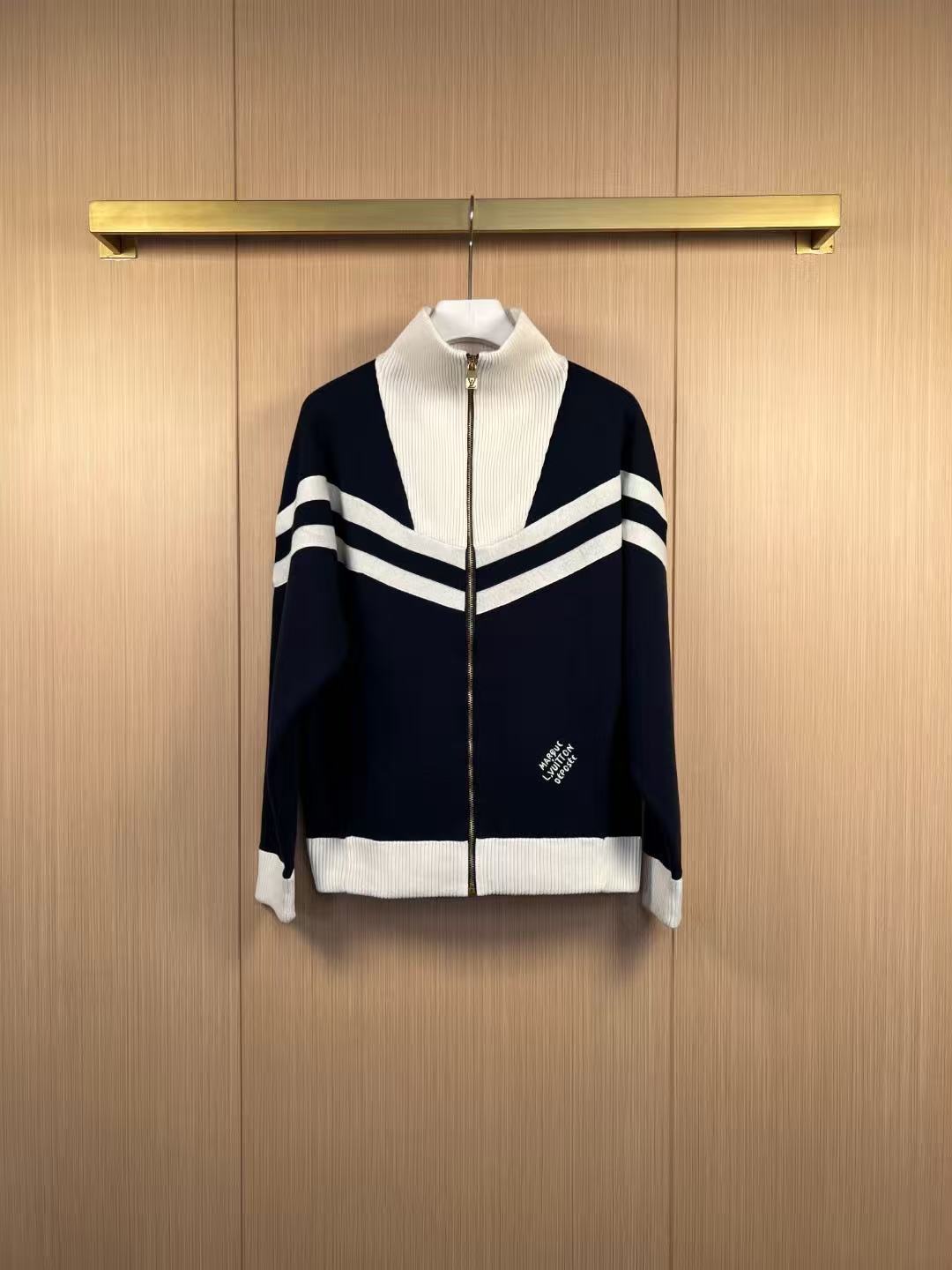 Louis vuitton ニットコットンセーラーブルゾン