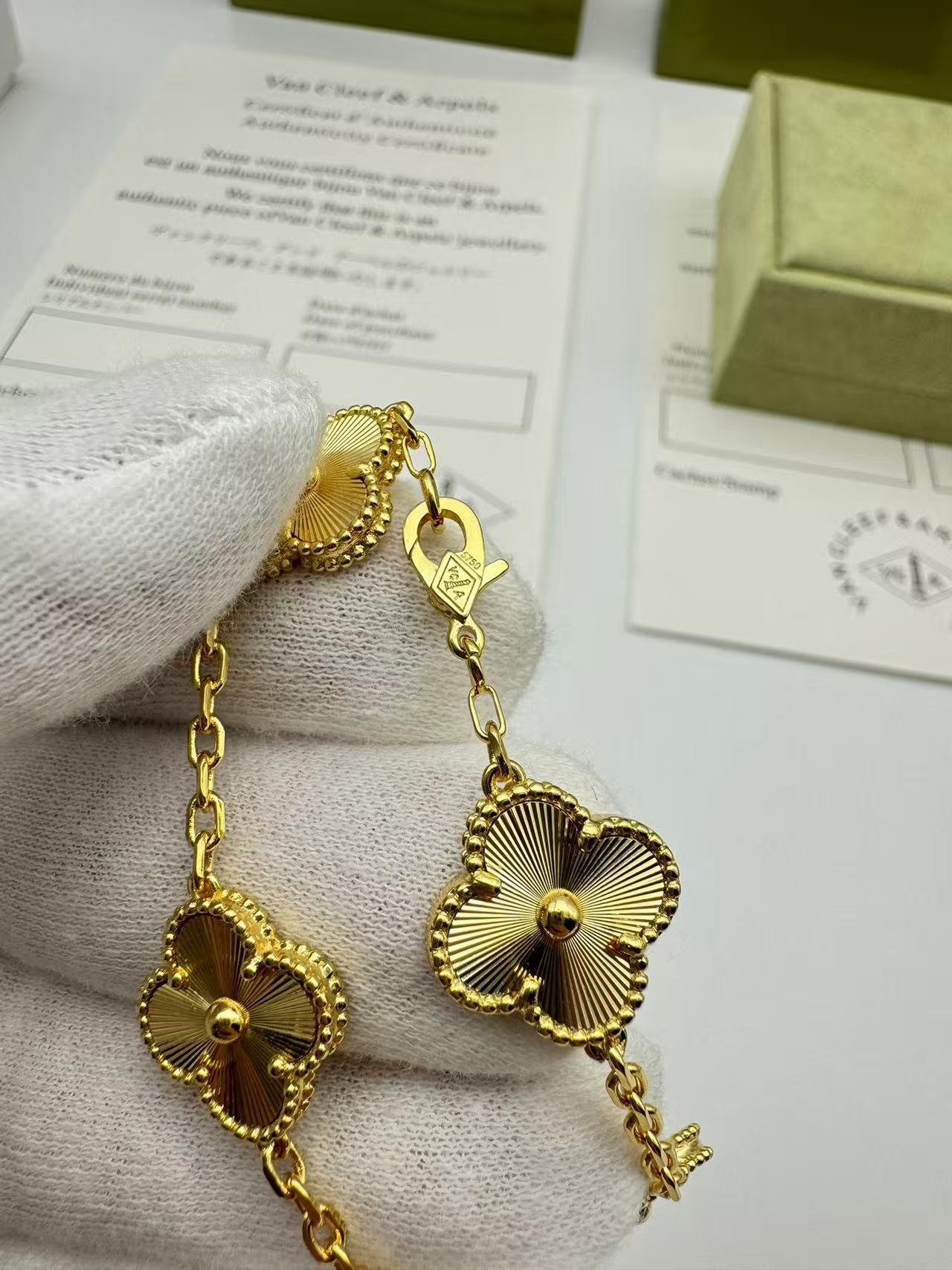 ヴィンテージ アルハンブラ ブレスレット、5モチーフ