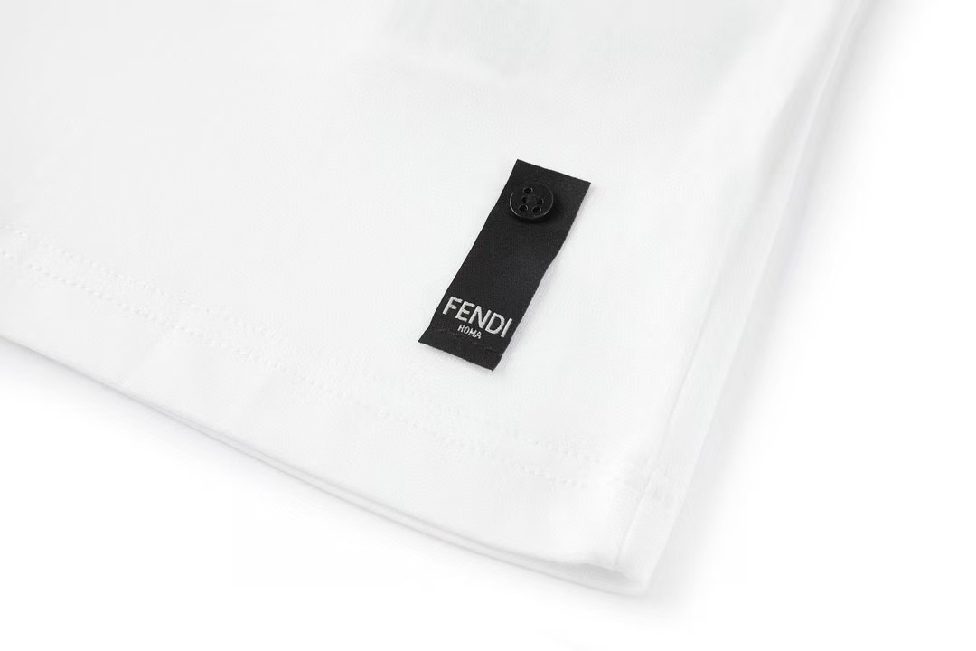 Fendi ホワイトコットン Tシャツ