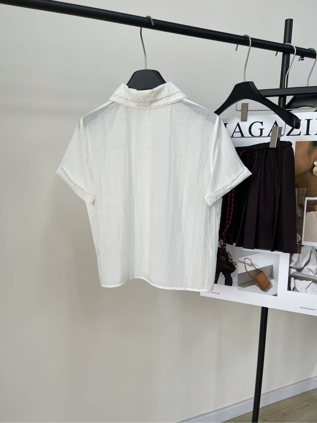 MIUMIU スラブポプリン シャツ