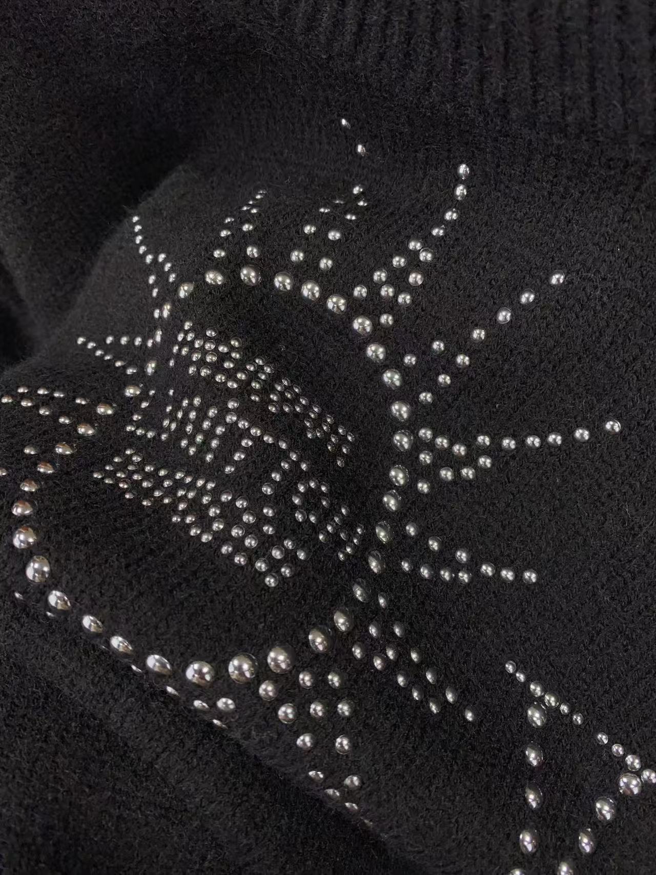 Louis vuitton エンベリッシュドロングスリーブメリノウールクルーネック