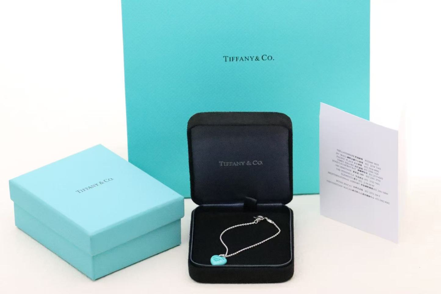 リターン トゥ ティファニー™ フルハート ブレスレット スターリングシルバーにティファニー ブルーのエナメル仕上げ