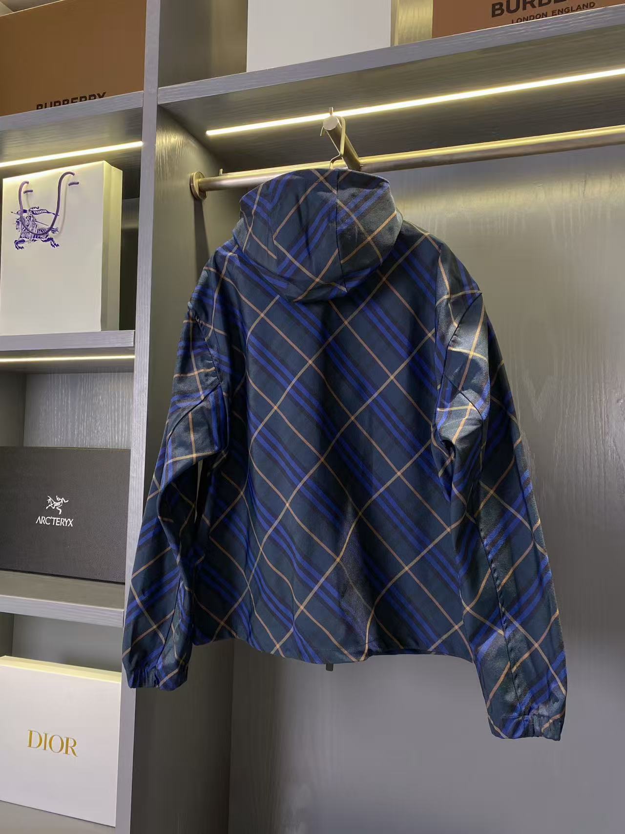 Burberry チェック ツイルジャケット