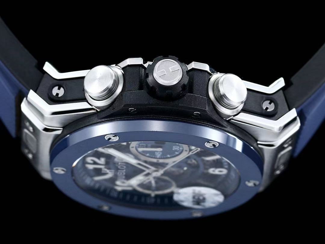  HUBLOT ウブロ ウニコ チタニウム ブルーセラミック