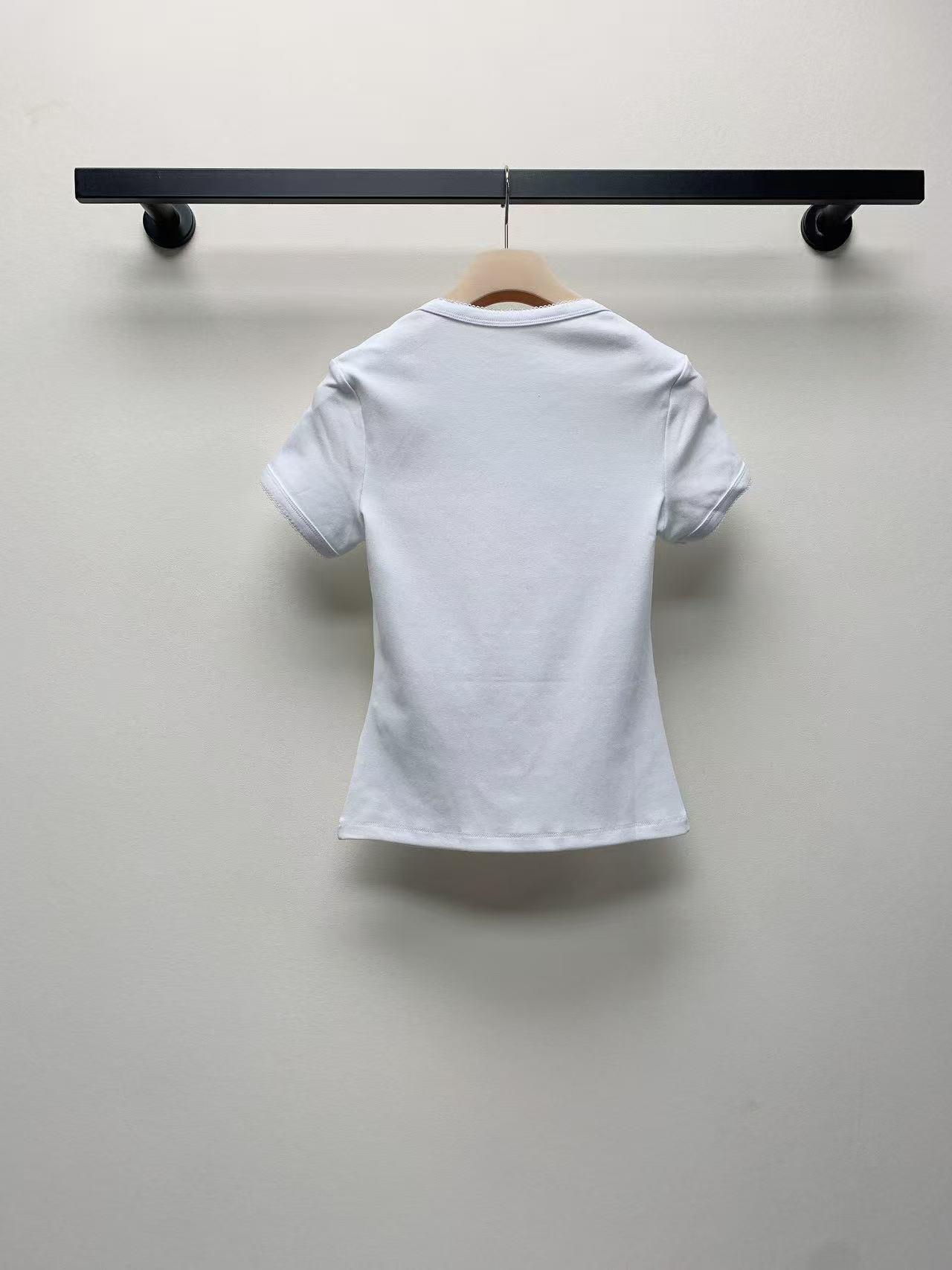 Petit Bateau X Miu Miu ストレッチジャージー スリムTシャツ