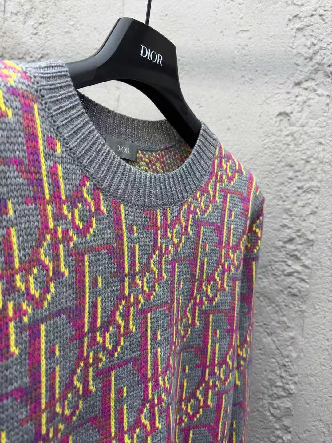 DIOR セーター ディオール オブリーク バージンウール ジャカード