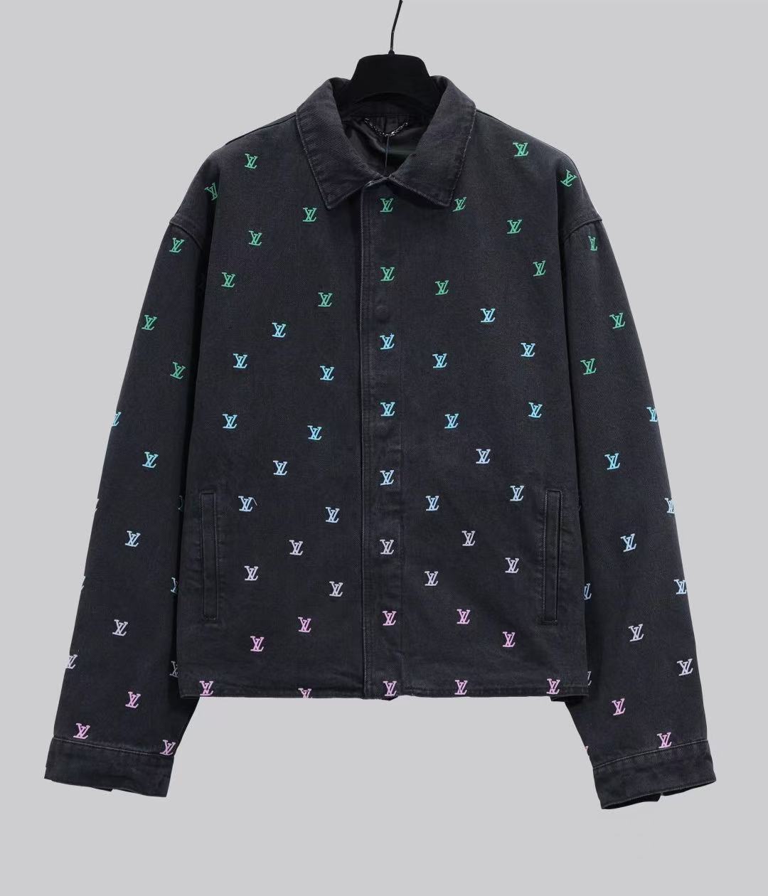 LV ブラゾン グラディエントエンブロイダリーデニム コーチジャケット