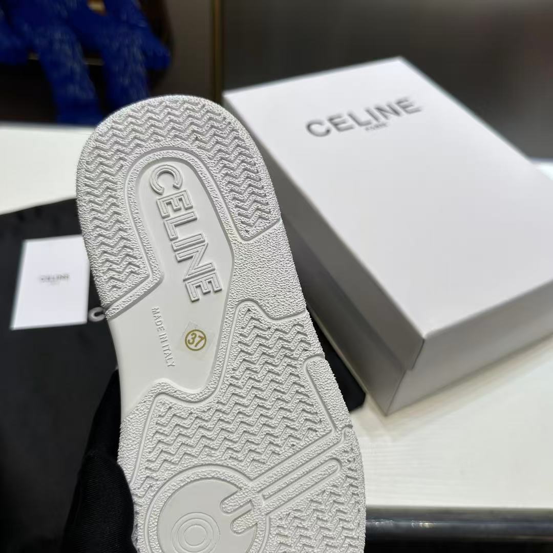 CELINE CT-07 CELINE レースアップ ロースニーカー / カーフスキン