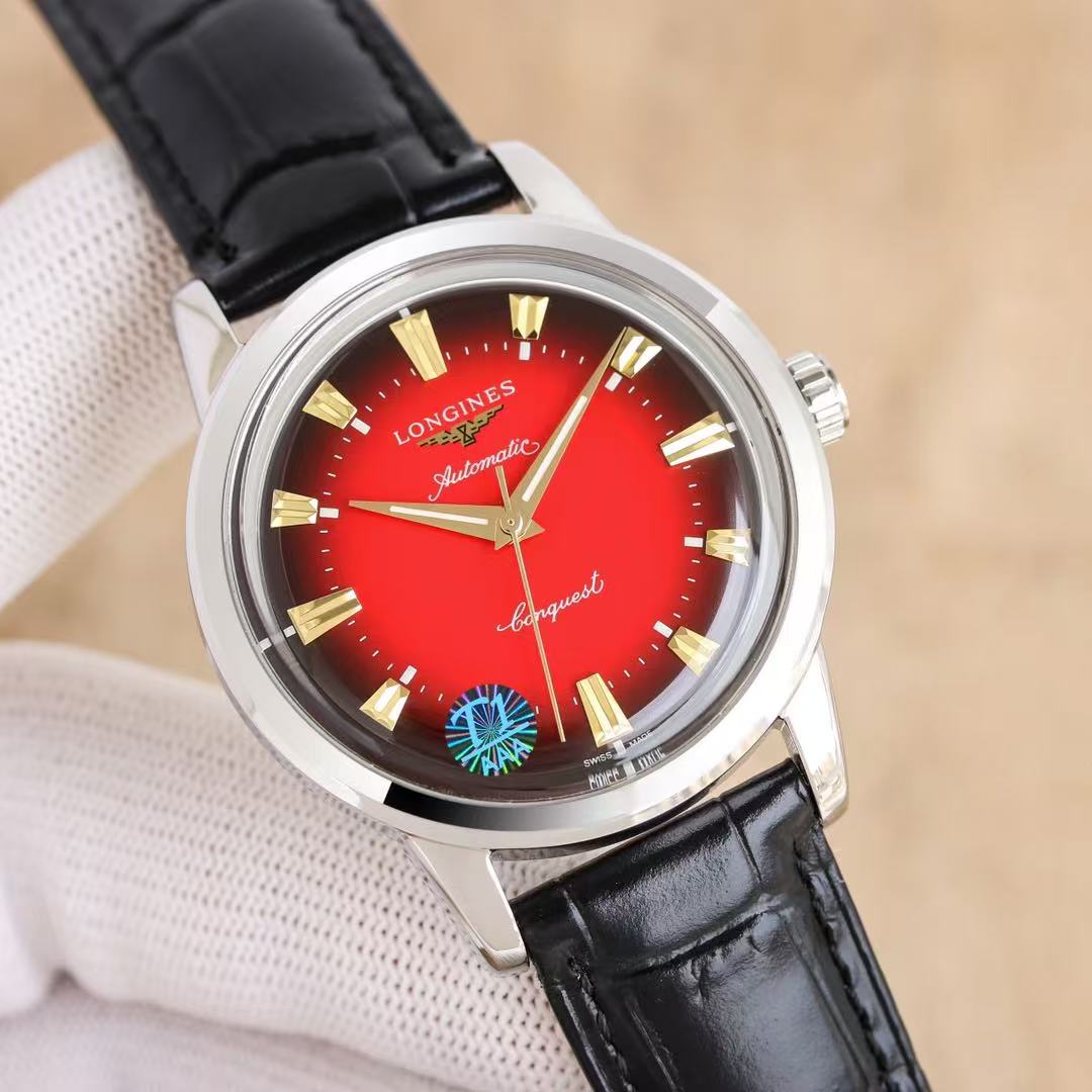 LONGINES  ロンジン  CONQUEST HERITAGE YEAR OF THE SNAKE EDITION, L1.651.4.09.2, 自動巻 ウォッチ, Ø 40.00 mm, ステンレススティール.