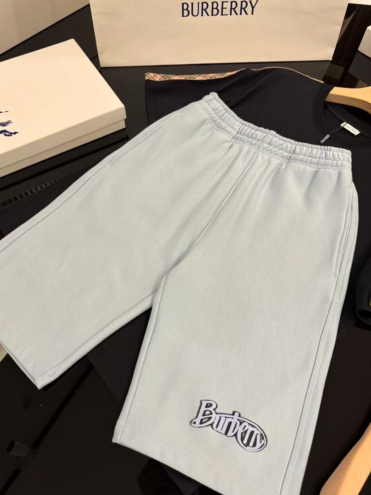 Burberry ロゴ コットンショーツ