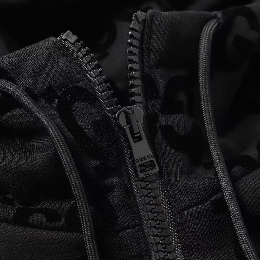 GUCCI ウェブ ストライプ付き ジャンボGG ジップジャケット