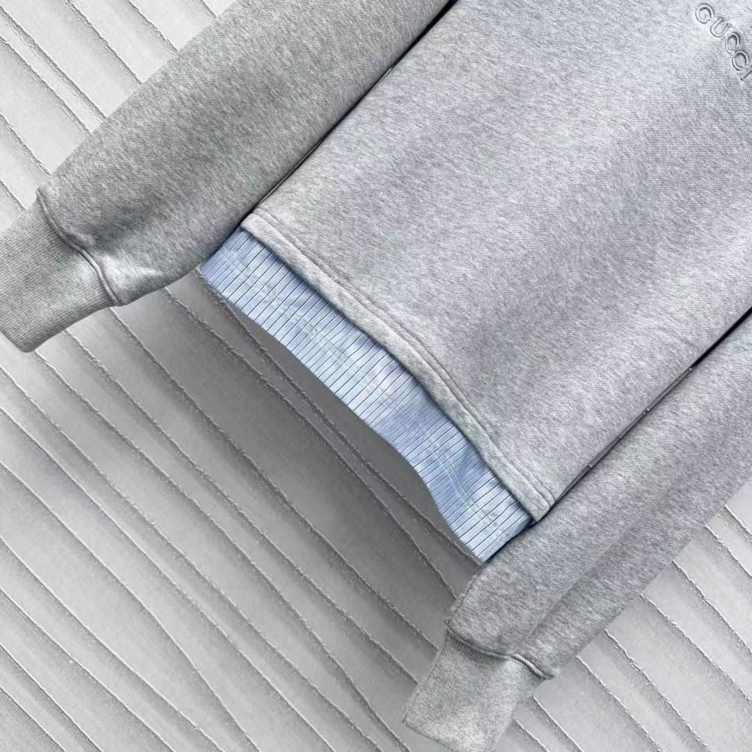 GUCCI エンブロイダリー コットンジャージー スウェットシャツ