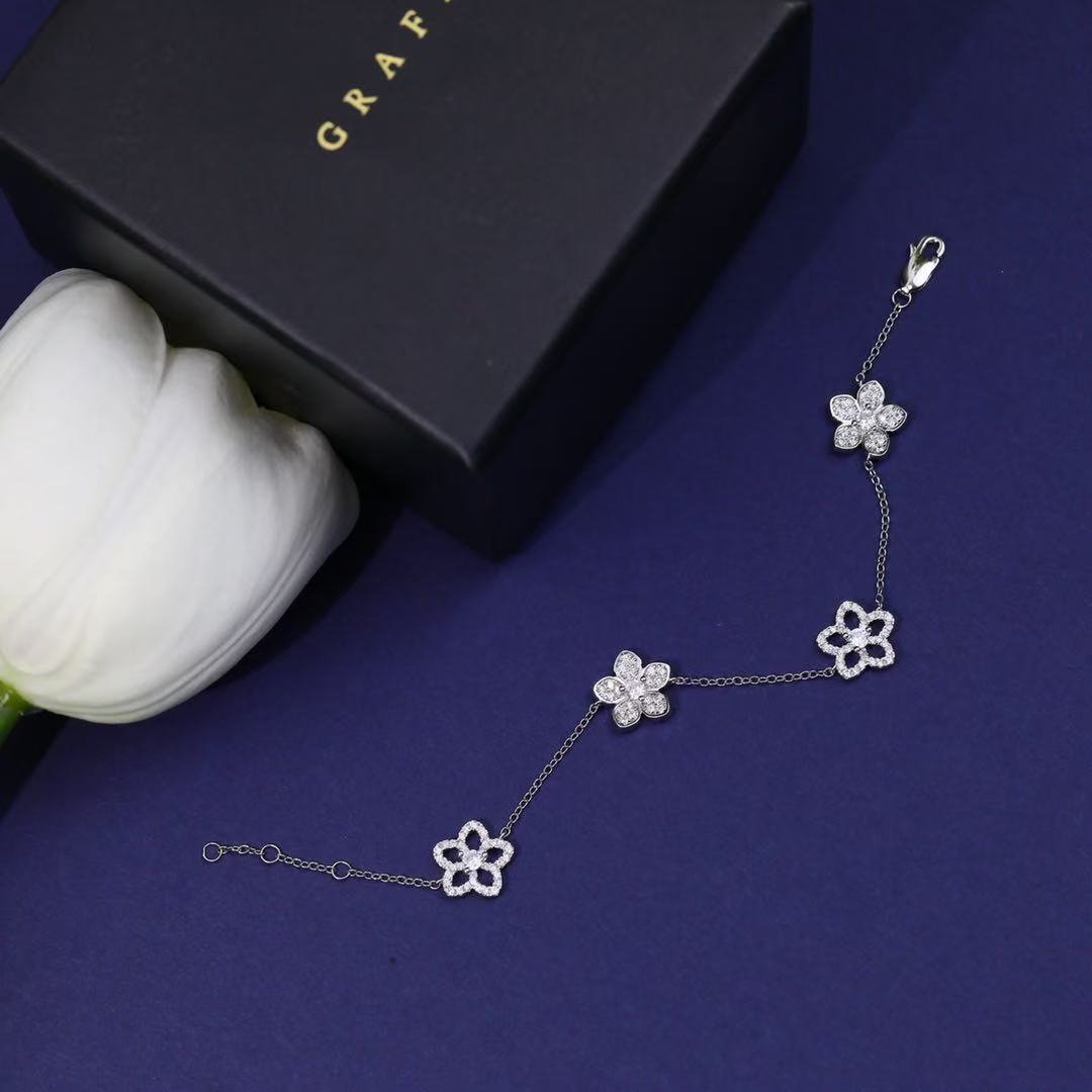 Graff ワイルドフラワー パヴェダイヤモンド ブレスレット