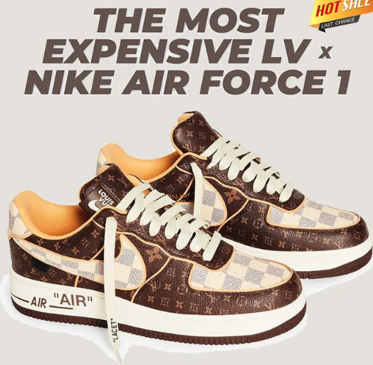 Louis Vuitton x Nike Air Force 1 by Virgil Abloh：ルイ・ヴィトン x ナイキ エアフォース 1 by ヴァージル・アブロー