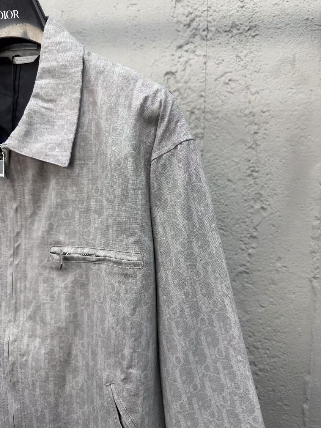 DIOR ジップ ブルゾンジャケット ディオール オブリーク コットンデニム