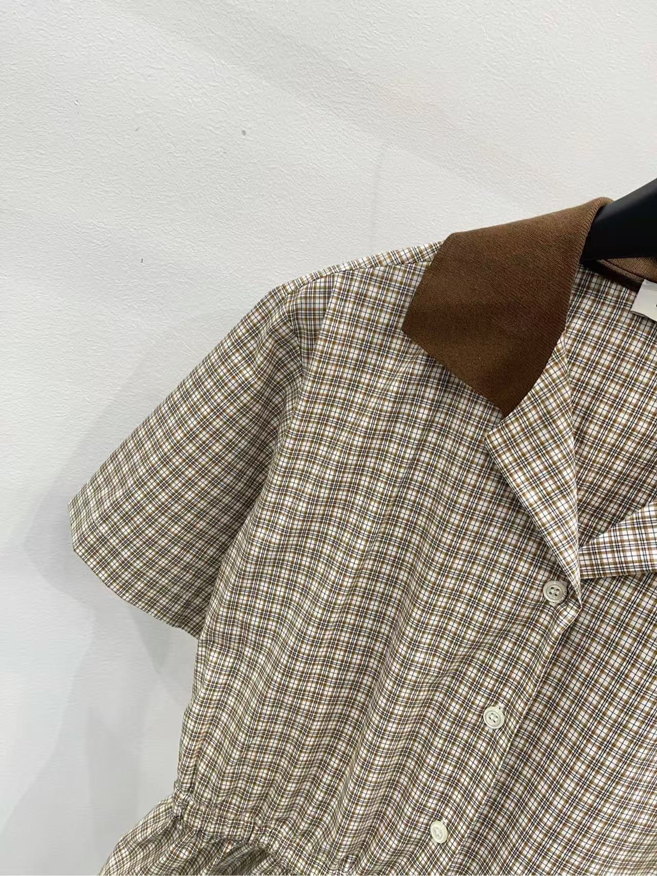 MIUMIU チェック ミニドレス