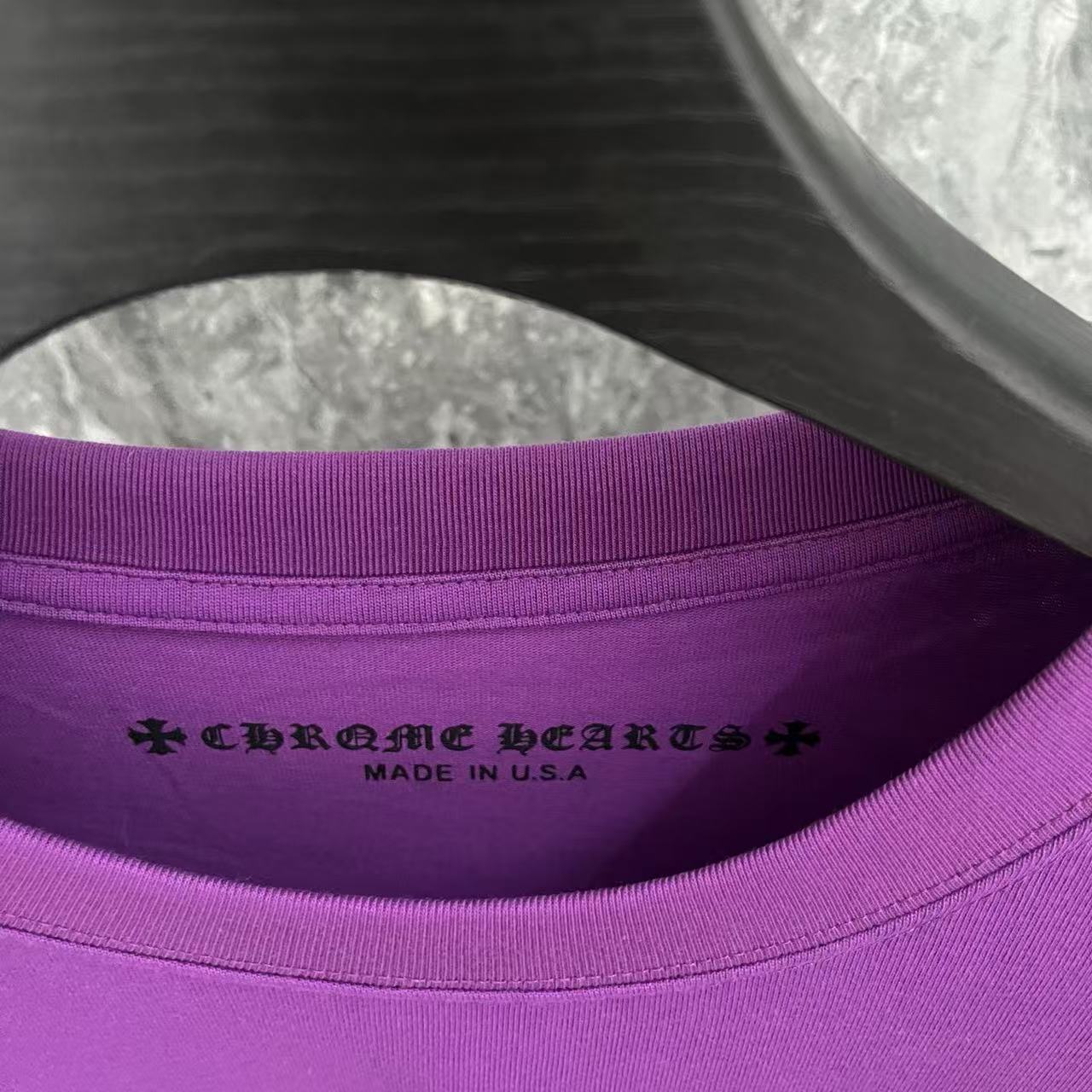 CHROME HEARTS 紫 長袖Tシャツ