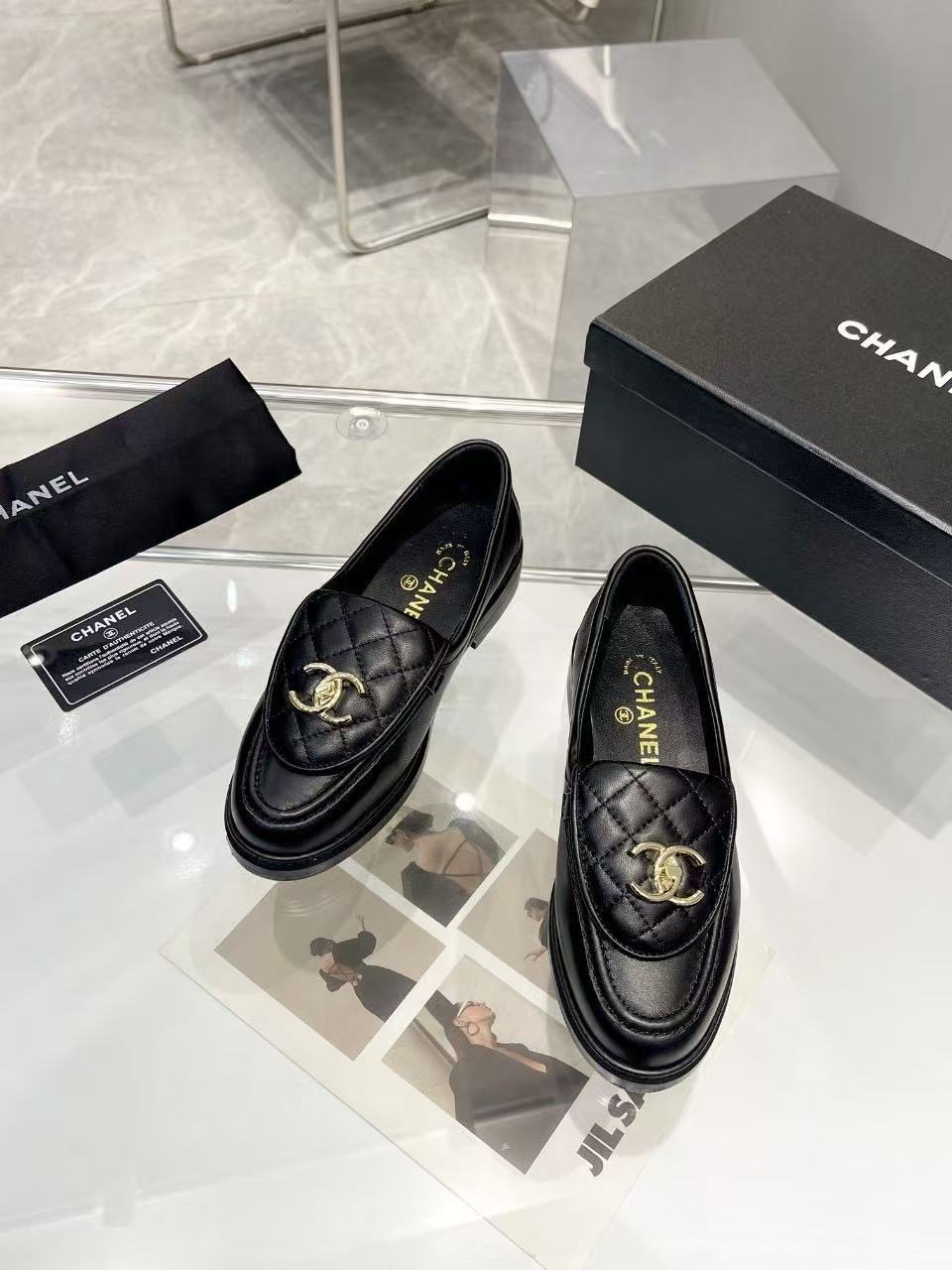 2025年春夏  ローファー ラムスキン  ブラック