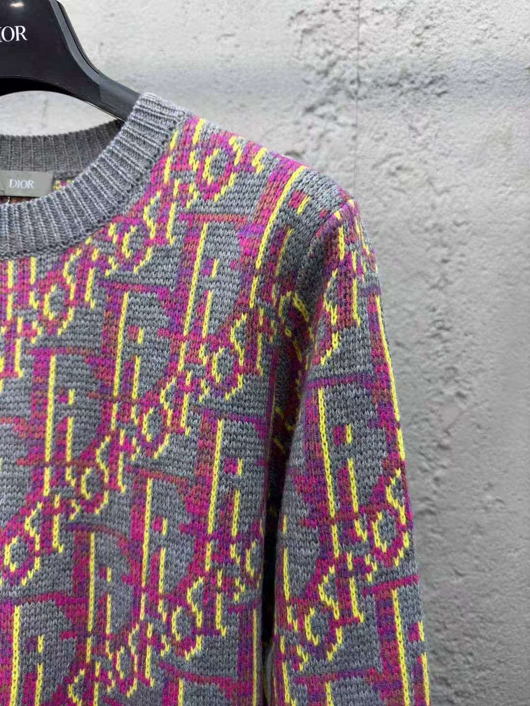 DIOR セーター ディオール オブリーク バージンウール ジャカード