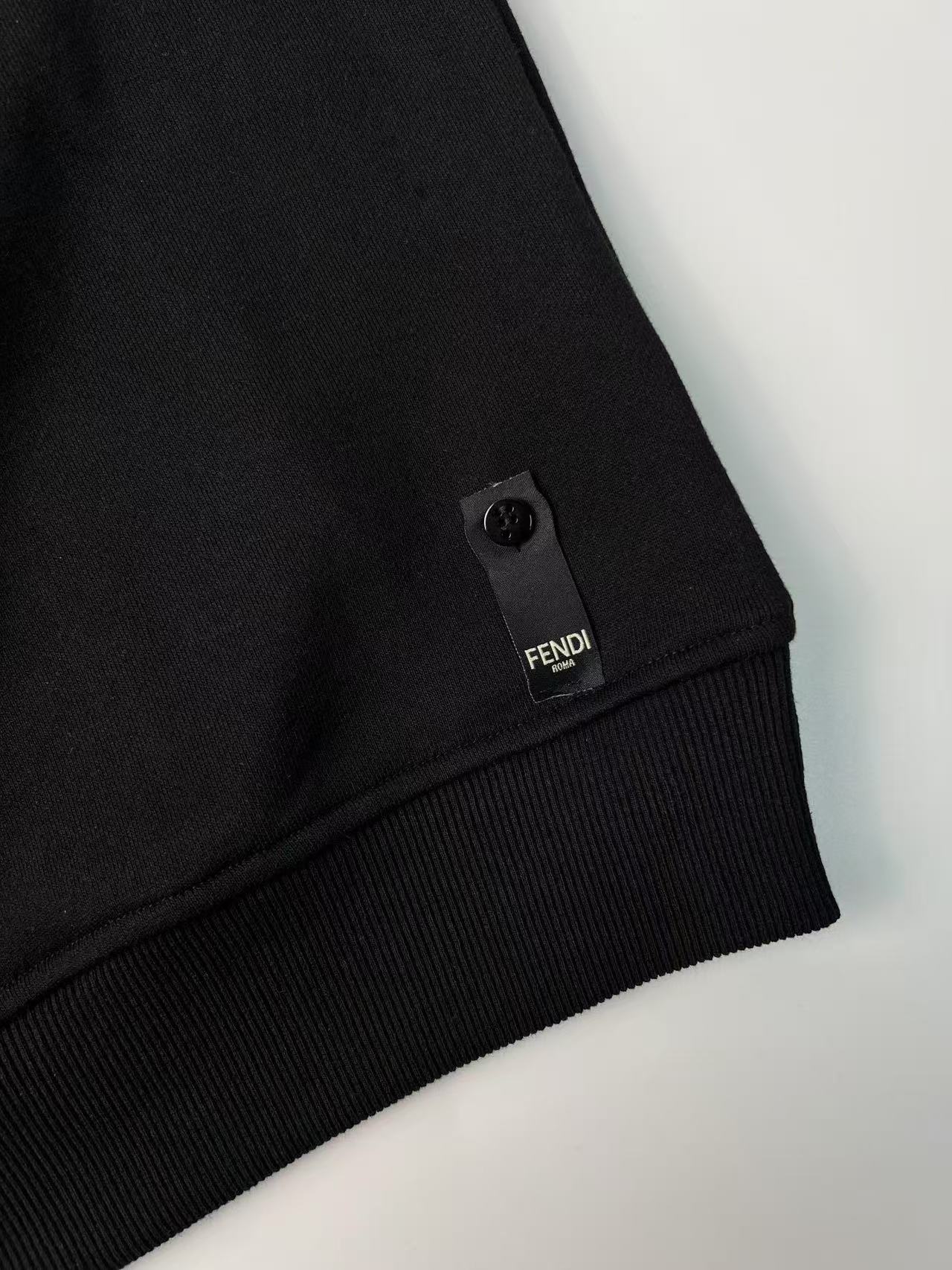 Fendi ブラックジャージー スウェットシャツ
