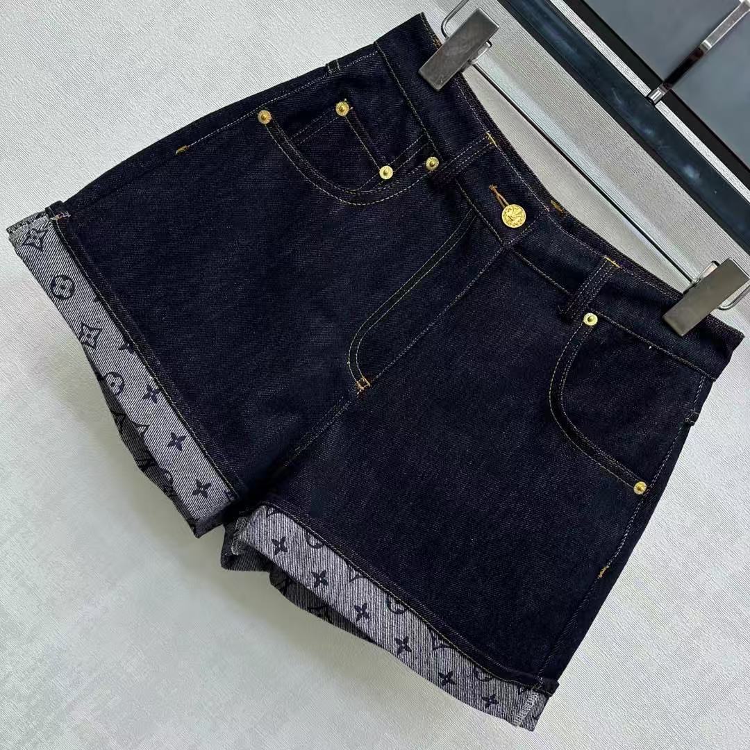 Louis vuitton カフドヘム デニムミニショーツ
