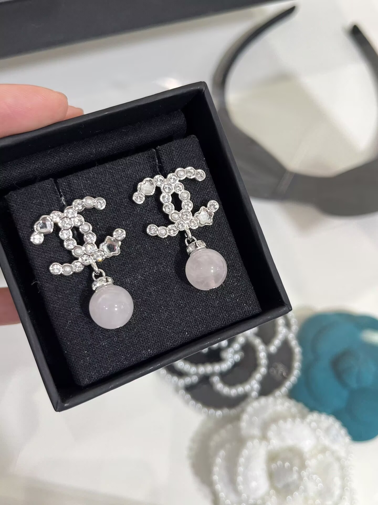 シャネル CHANEL パール CCロゴ ピアス