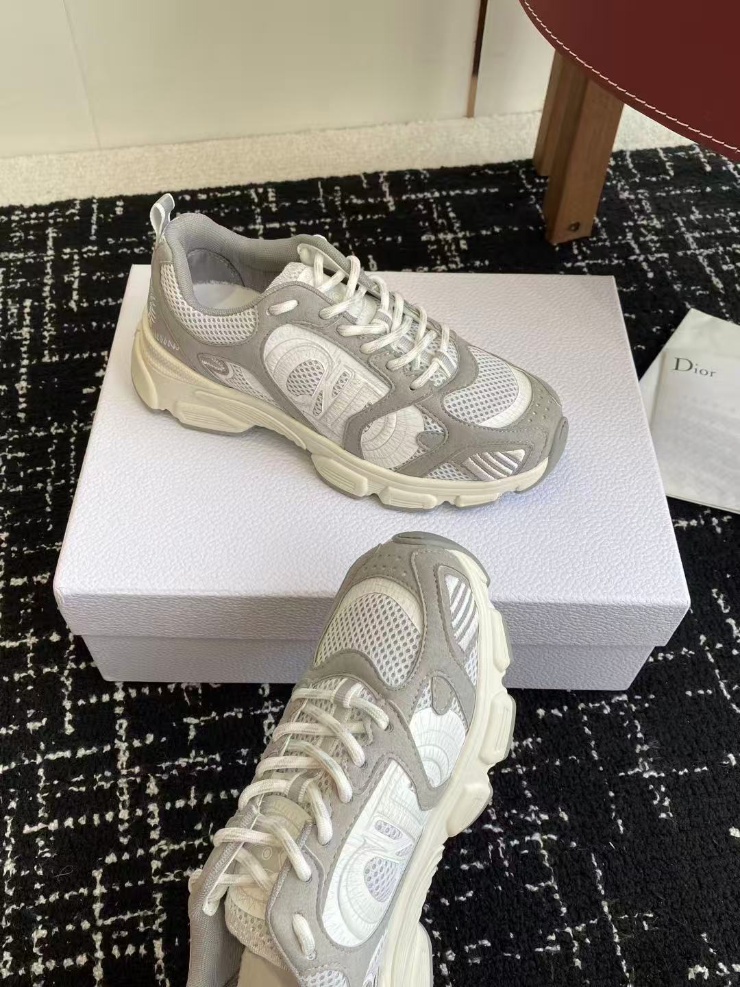 Dior Chrono スニーカー メッシュ & スエードカーフスキン