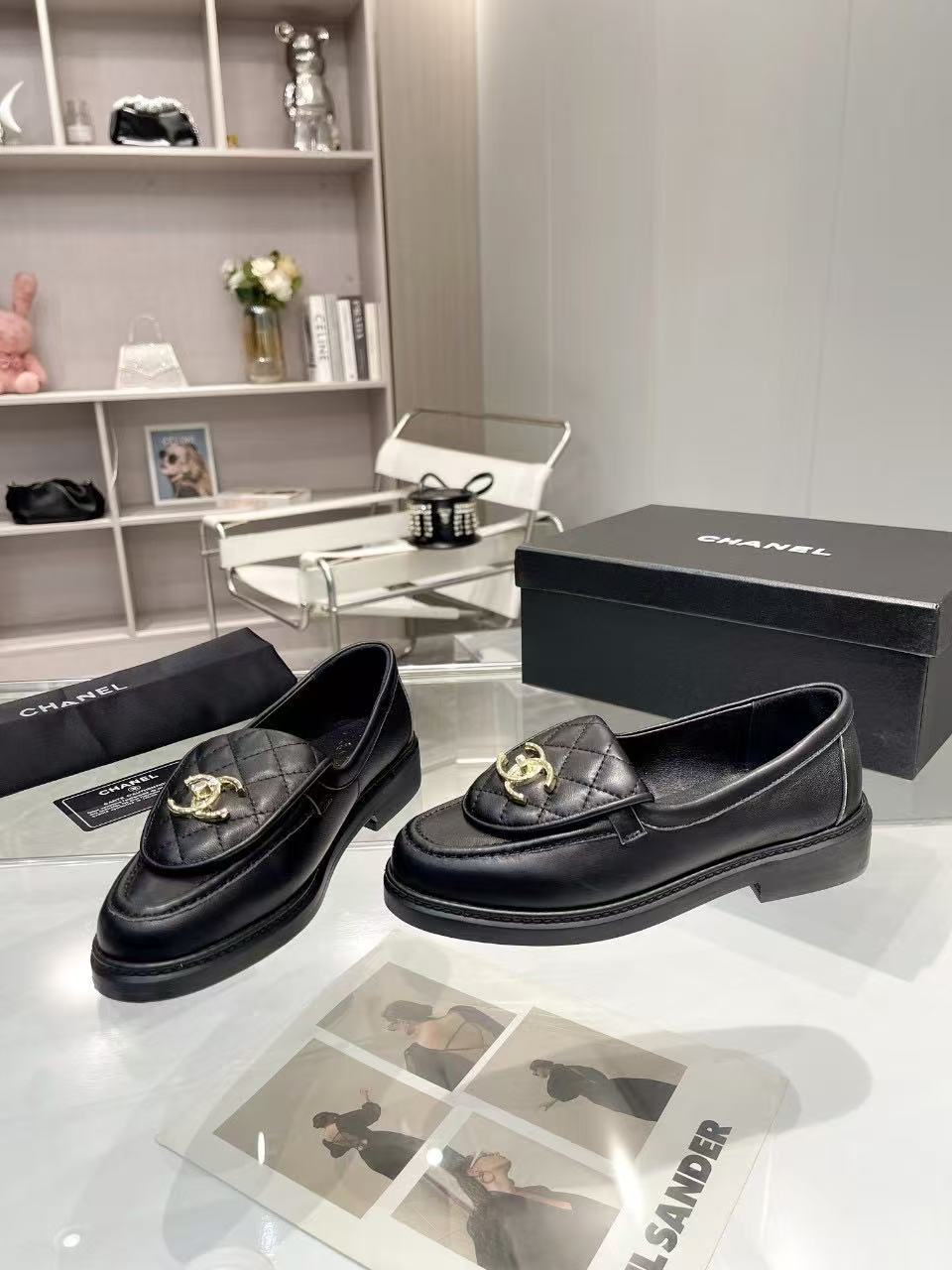 2025年春夏  ローファー ラムスキン  ブラック