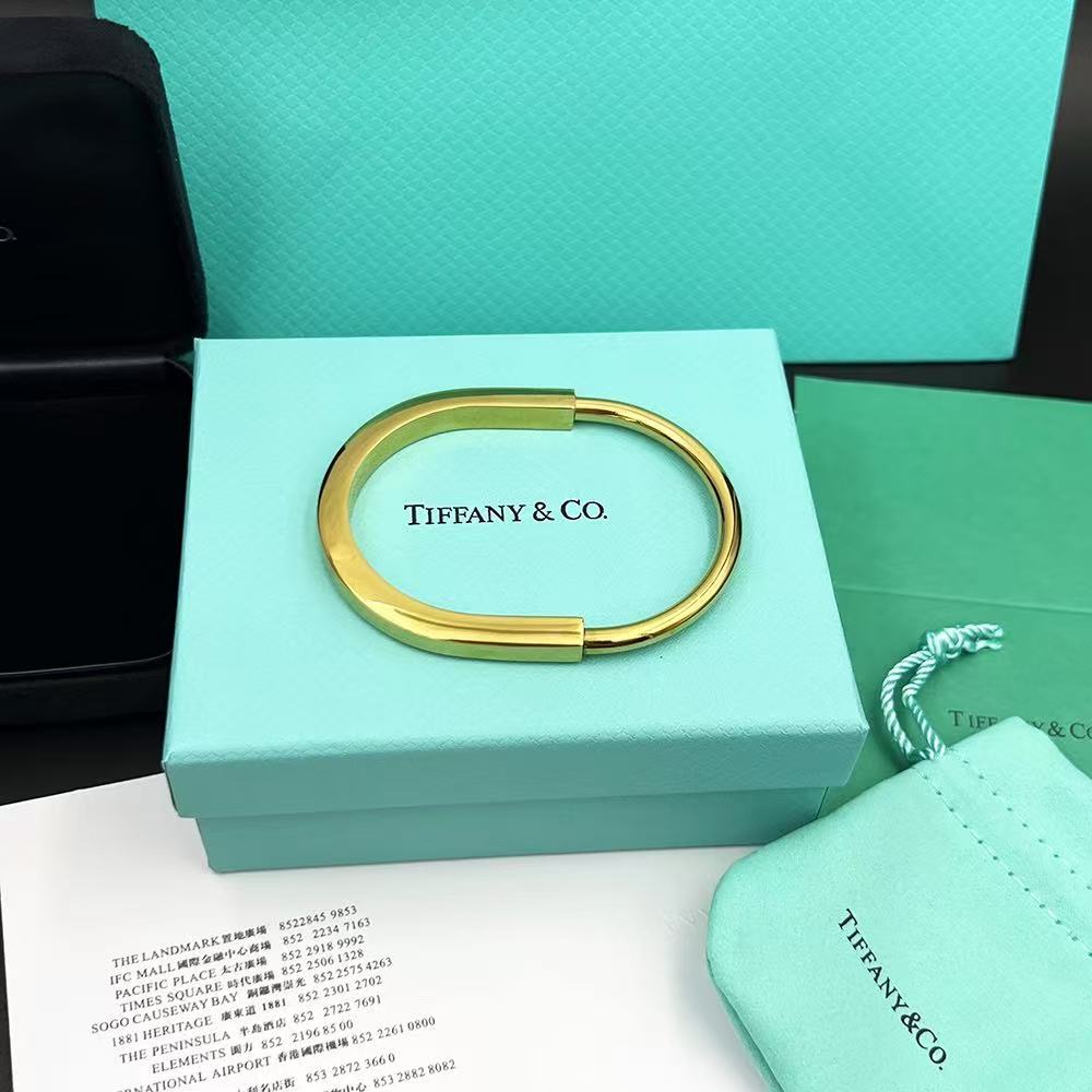 Tiffany バングル イエローゴールド