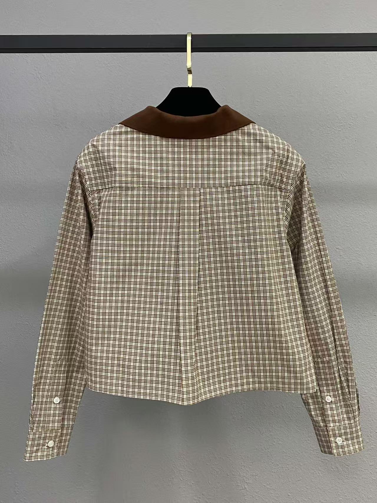 MIUMIU チェック シャツ