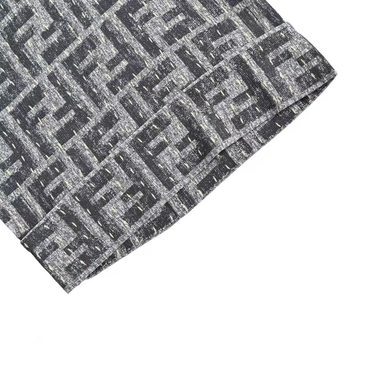 Fendi トップステッチ入り ブルーFFデニム シャツ